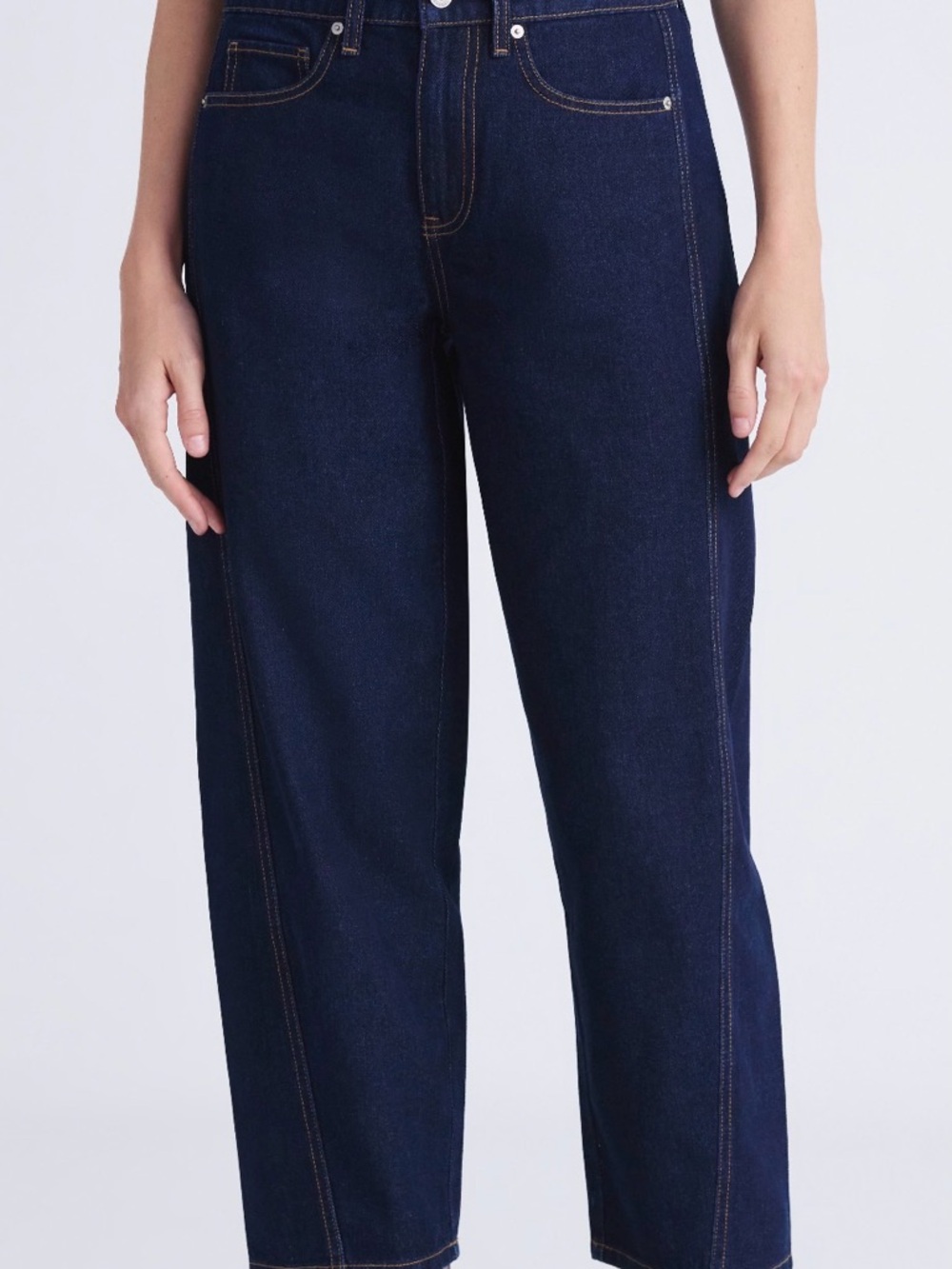 free assembly barrel jeans